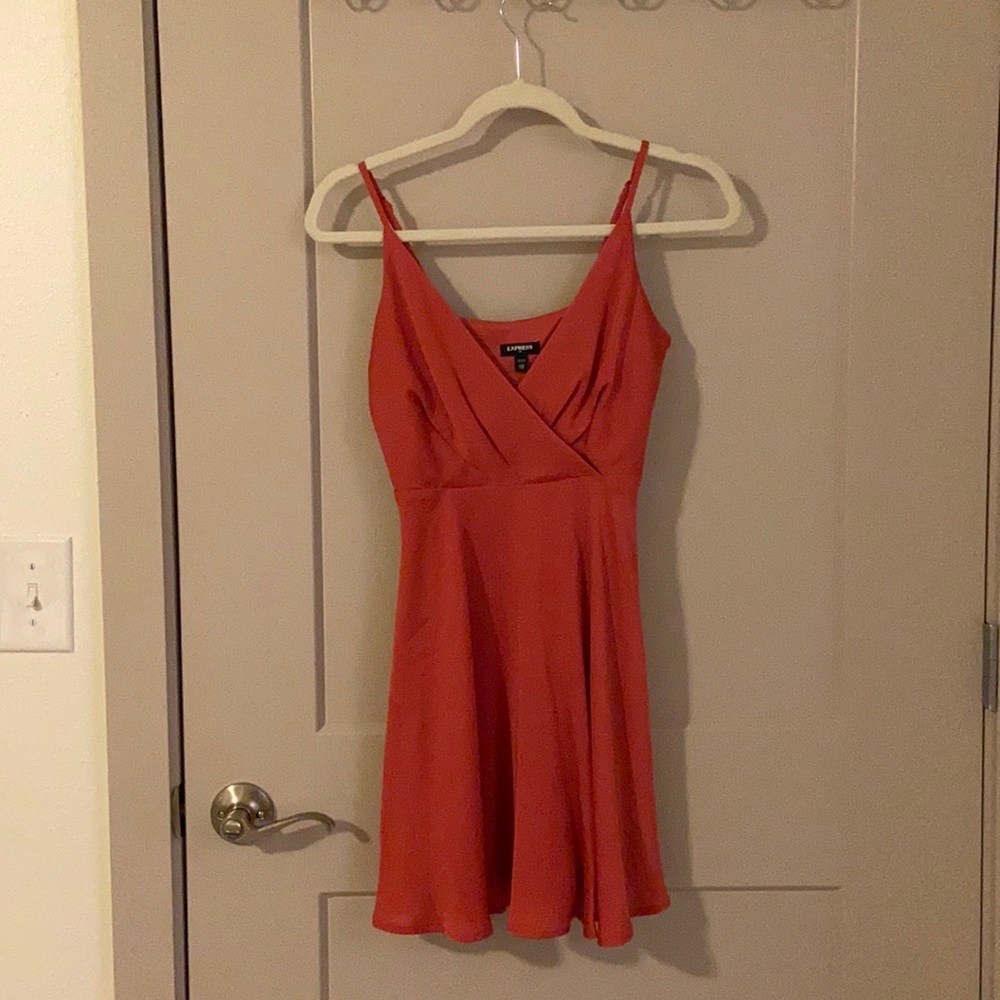 Metallicky pink mini dress, size XXS
